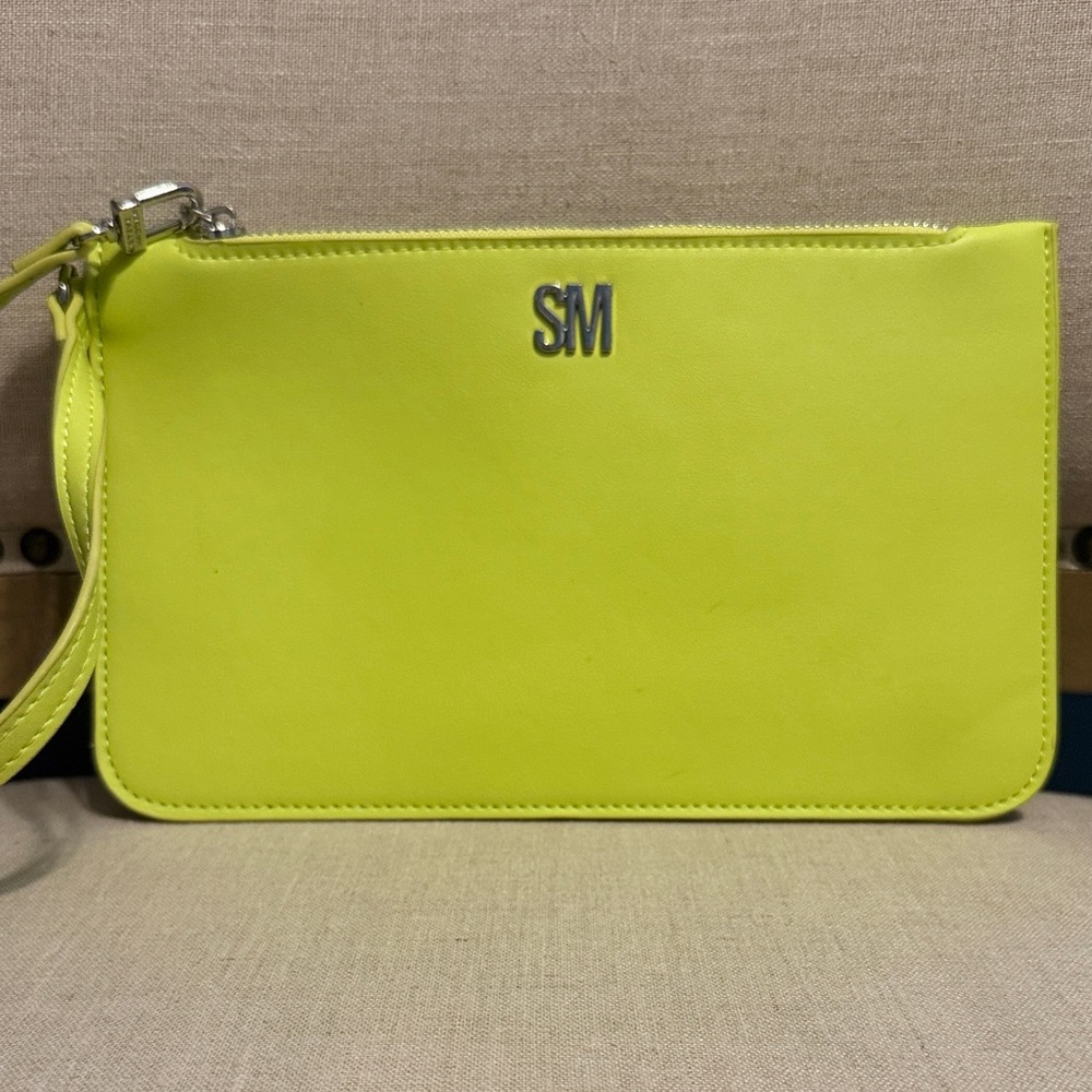 Steve Madden Large Lime Green Wristlet/Clutch
